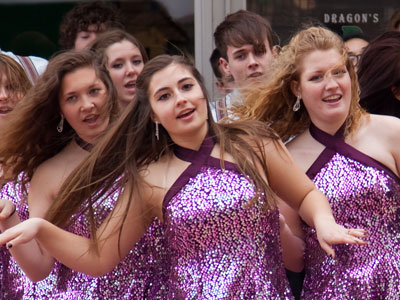 Show choirs and high winds don`t go well together.