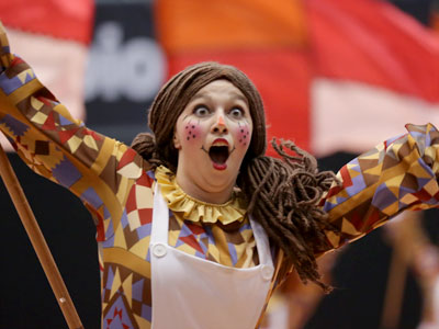 Color guard has its roots in the military, so it utilizes equipment and weapons like flags, rifles and sabres.