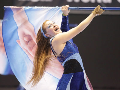 You can`t tell how this split second of action is part of an organized choreography with dozens of other performers.