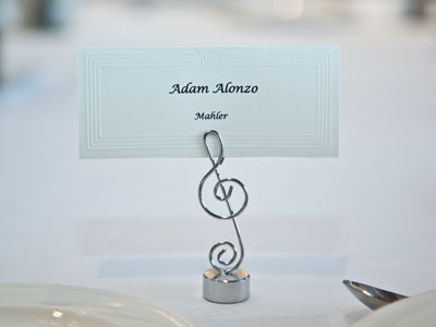 I sat at the Mahler table, but Gustav never showed up.