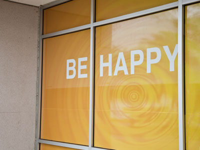 Good advice from a window.