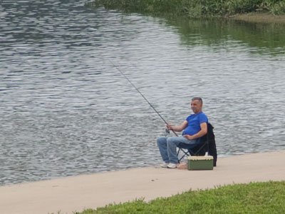 I really hope he`s not planning to eat anything he catches.