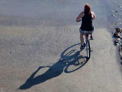 Sunset on the bikepath.