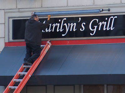 A sign in the window says this place will offer homemade macaroni and cheese.  Hurry up and open!