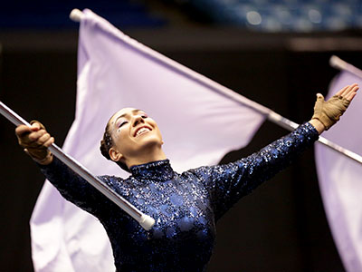 Almost anybody can spin a flag, but not everyone can PERFORM.