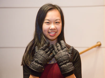 The eternal struggle of pianists:  staying warm.