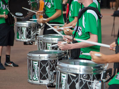Dayton Dragons drumline.