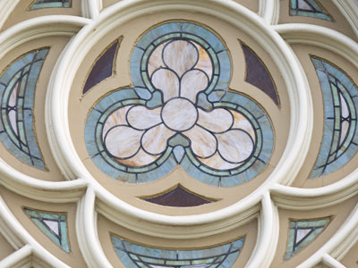 Secular stained glass.