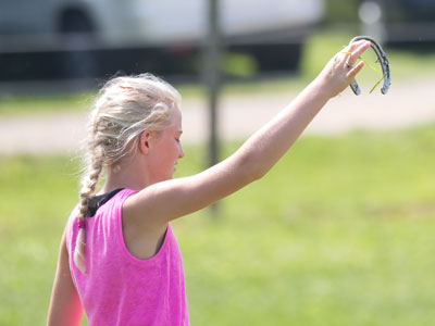 Competition was halted to search for a thrown shoe.