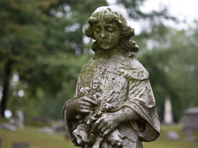 Hey, do you mind not standing on the graves?