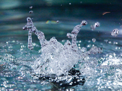 Making a splash.