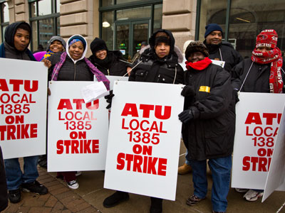 Bus drivers and mechanics have been working without a contract since 2015, and no pay increases since 2014.  Their requests to arbitrate a new contract were refused.