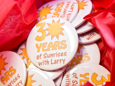 Larry Coressel, my coworker at WDPR, has been on the air at 6:00am every weekday for more than 30 years.