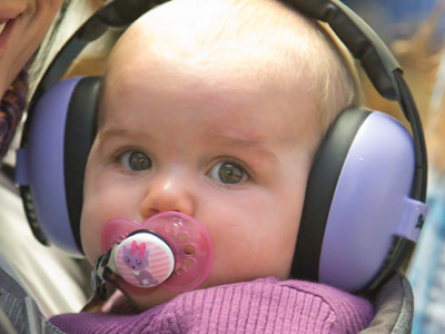 A future percussionist.