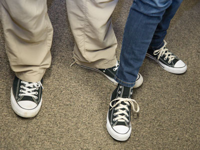 Eve Plumb`s shoes.