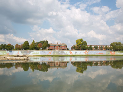 Reflections on the Great Miami River.