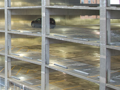 They pay $100 to park in a garage that isn`t enclosed.