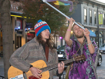 Long-haired hippie freaks sing about the same things they did in the 60s:  peace, love, equality and ecology.