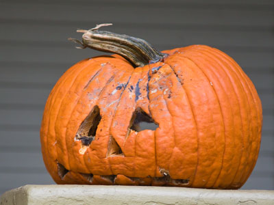 Eating too much Halloween candy can lead to remorse.