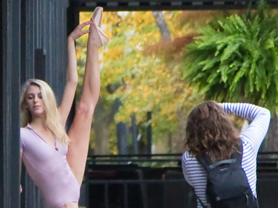 I would never make a dancer do silly poses in public (see August 10, 2017).