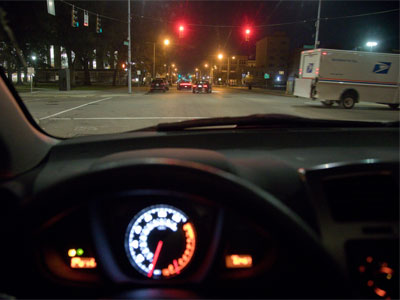 Notice that the speedometer is at zero in these photos.