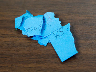 What I do when I find a password on a Post-It note.