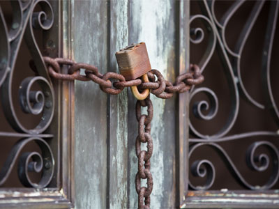 Nobody`s getting in -- or out.