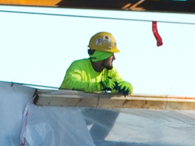 Hard hat zone.