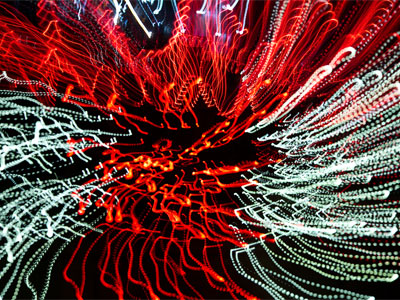 More fun with Christmas lights and long exposure.