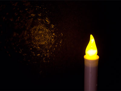 Thanks to technology I can`t begin to understand, my candles turn on and off automatically at certain times.