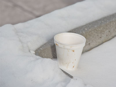 Hot coffee doesn`t really help when it`s 7 degrees.