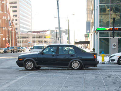 Today`s crosswalk violator.  I`m losing territory daily.