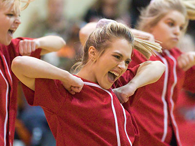 When she goes to college, she will major in enthusiasm.