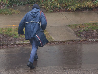 At least I don`t have to work outside in the rain.