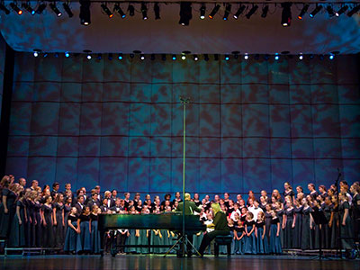 The concert program said `NO PHOTOGRAPHS!` because Adam Alonzo will be taking pictures.