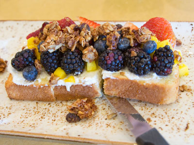 I had rainbow toast for breakfast (and nothing for lunch).