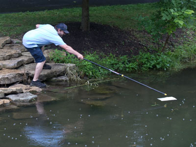 I would`ve helped pull him out of the pond if he fell in, but only after I took pictures of it first.