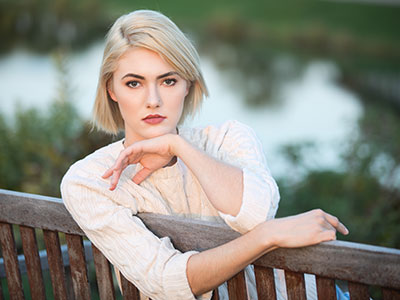 There were about 47 other photographers working in the park, so we had to compete for bench space.