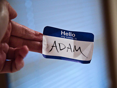 I wore a nametag, so that means I didn`t have to speak.