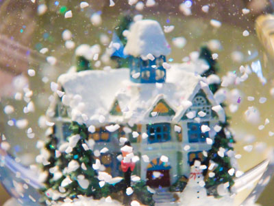 It actually snowed on Christmas.