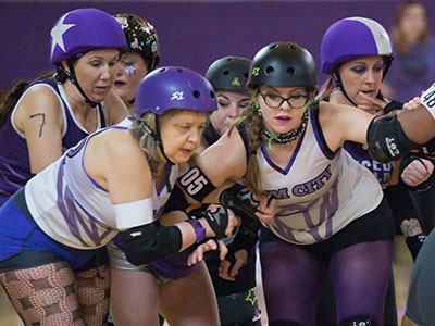 Gem City Roller Derby`s Lavender Haze opened its season with a bout against the Silver Bridge Bruisers.