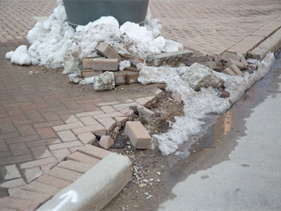 Overzealous snowplow (see February 6 above).