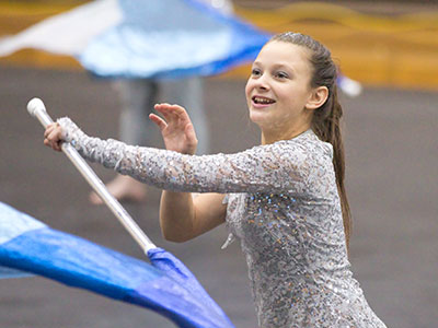 SMILE!  It`s color guard season!