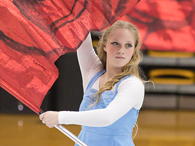 It was an unpleasant day sitting on cramped bleachers, but I enjoyed seeing the performances on the floor.