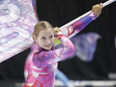 At this year`s color guard world championships, some of the shows were just lighthearted fun.