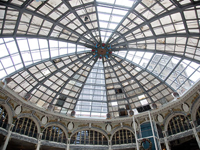 New glass is going into the rotunda (see May 9 above).