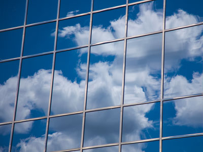 Big, puffy, happy clouds.