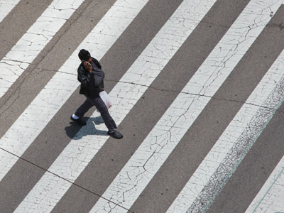 Yield to pedestrians.