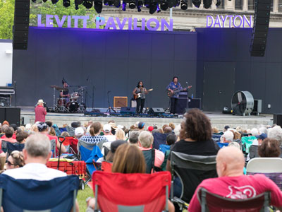 Downtown Dayton has a new living room at the Levitt.