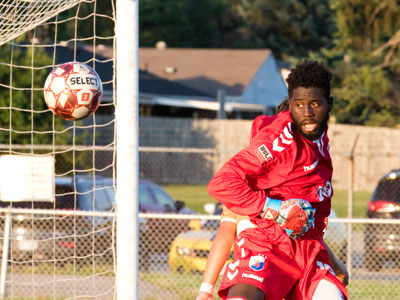 The face you make when the ball has gotten past you and all you can do is hope it doesn`t go in the goal.